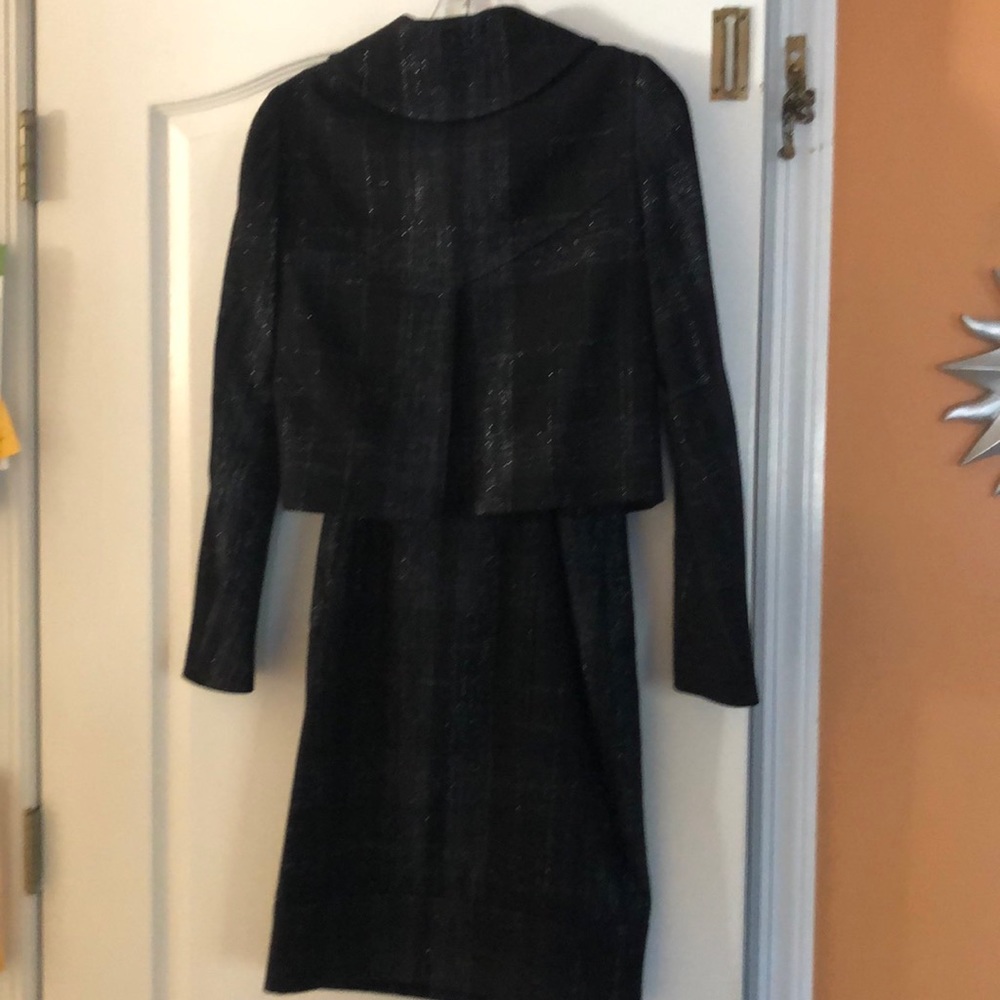 YIGAL AZROUEL BLACK SILVER DRESS JACKET SET-2 - Picture 8 of 8